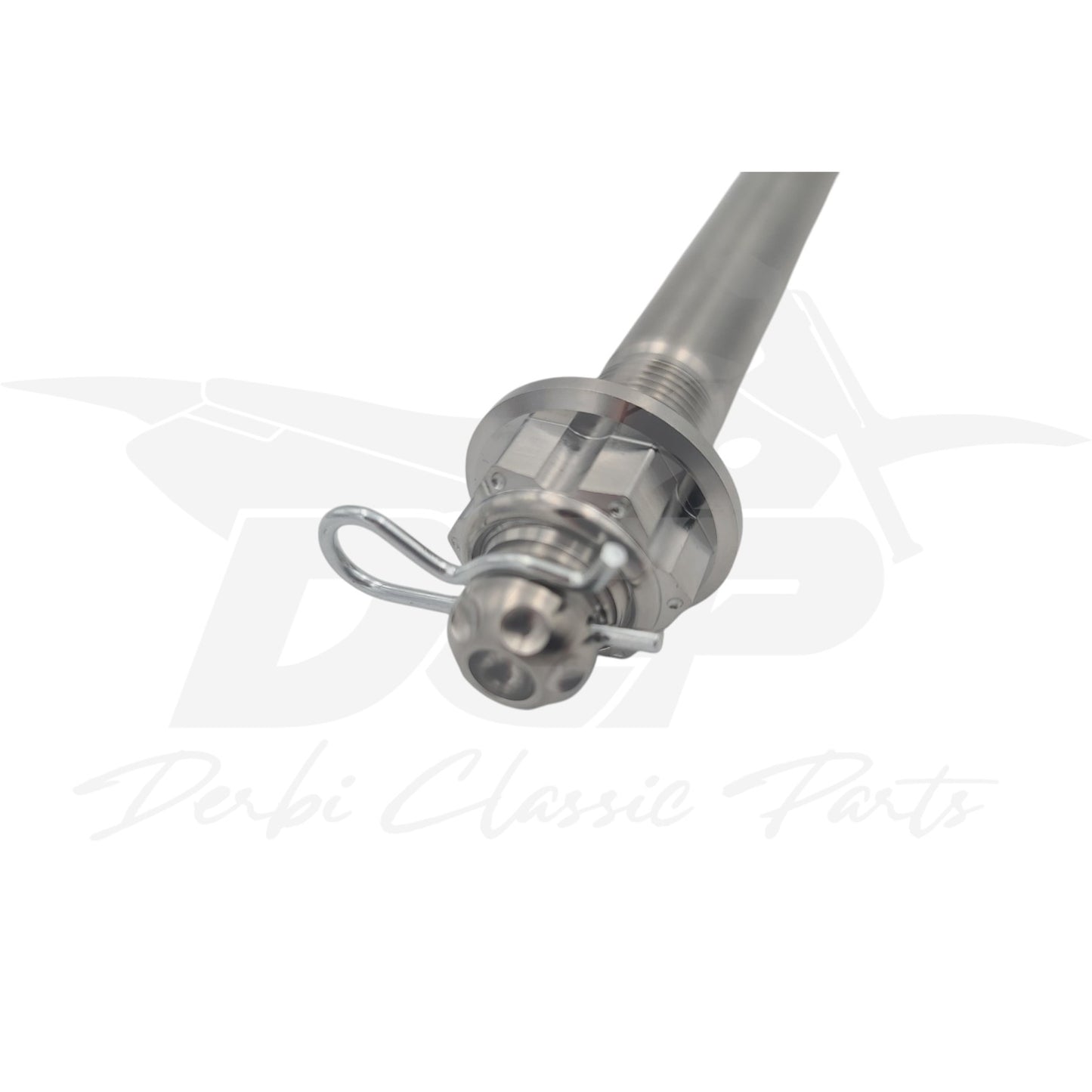 Axe de roue arrière en titane pour Derbi DRD