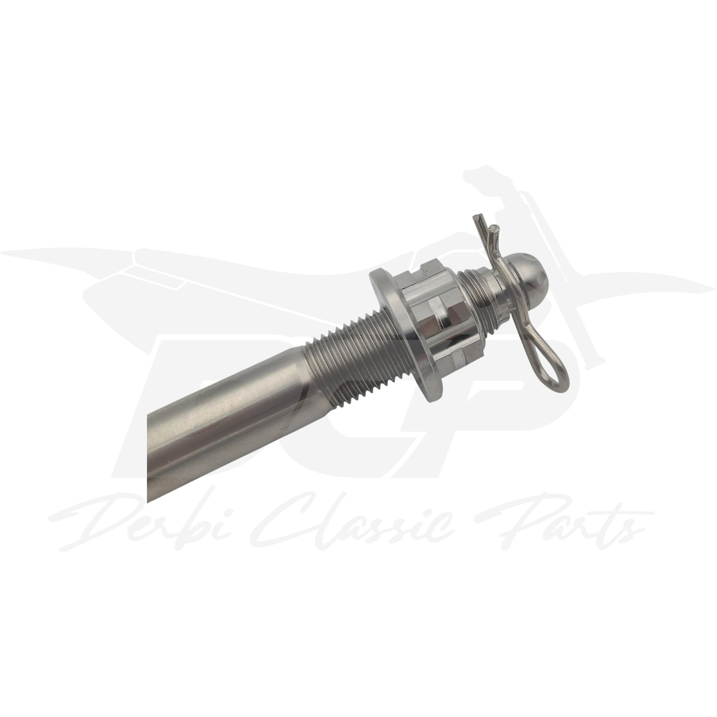 Axe de roue arrière en titane pour Derbi Senda