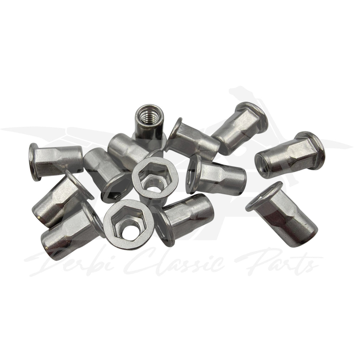 Inserts de boucle arrière Derbi DRD PRO en Inox