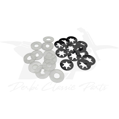 Agrafes + Rondelles de fixation pour carénages Derbi DRD PRO