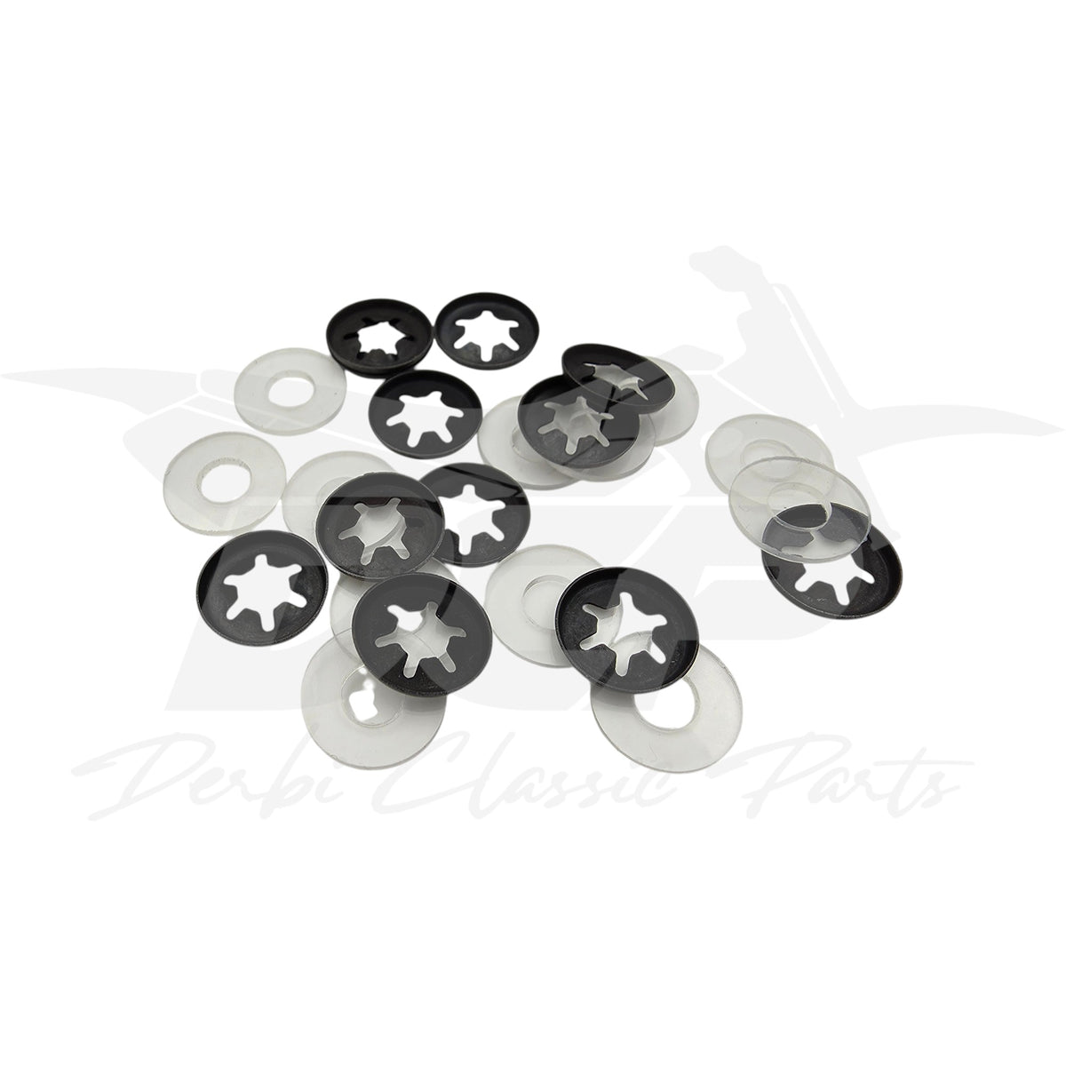 Agrafes + Rondelles de fixation pour carénages Derbi DRD PRO